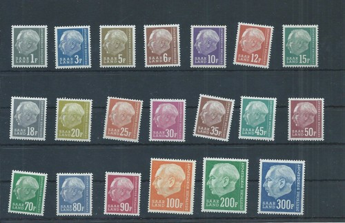 Francobolli saar set huess - saar.,