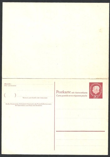 Germania 1959 cartoline - (bl),