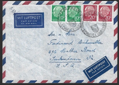 Germania 1954 10pf 20pf - germania,