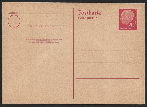 Germania 1954 huess 20pf - germania,