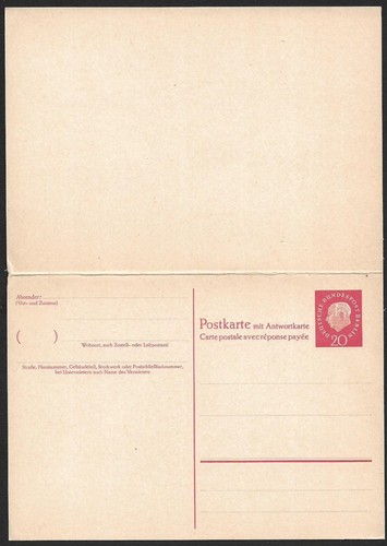 Germania 1959 huess 20pf - bl,