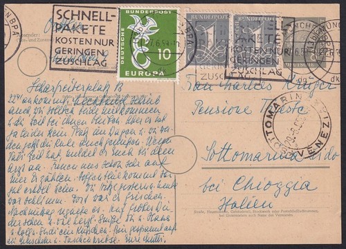 Germania 1956 huess 8pf - 1956,