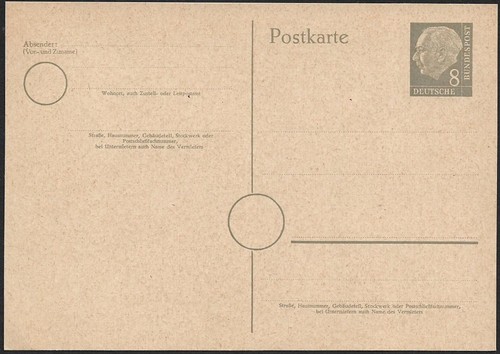 Germania 1955 huess 8pf - germania,