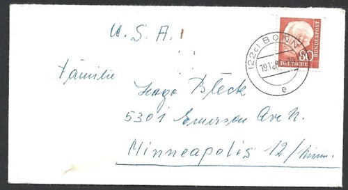 Germania 1956 huess 80pf - (bl),